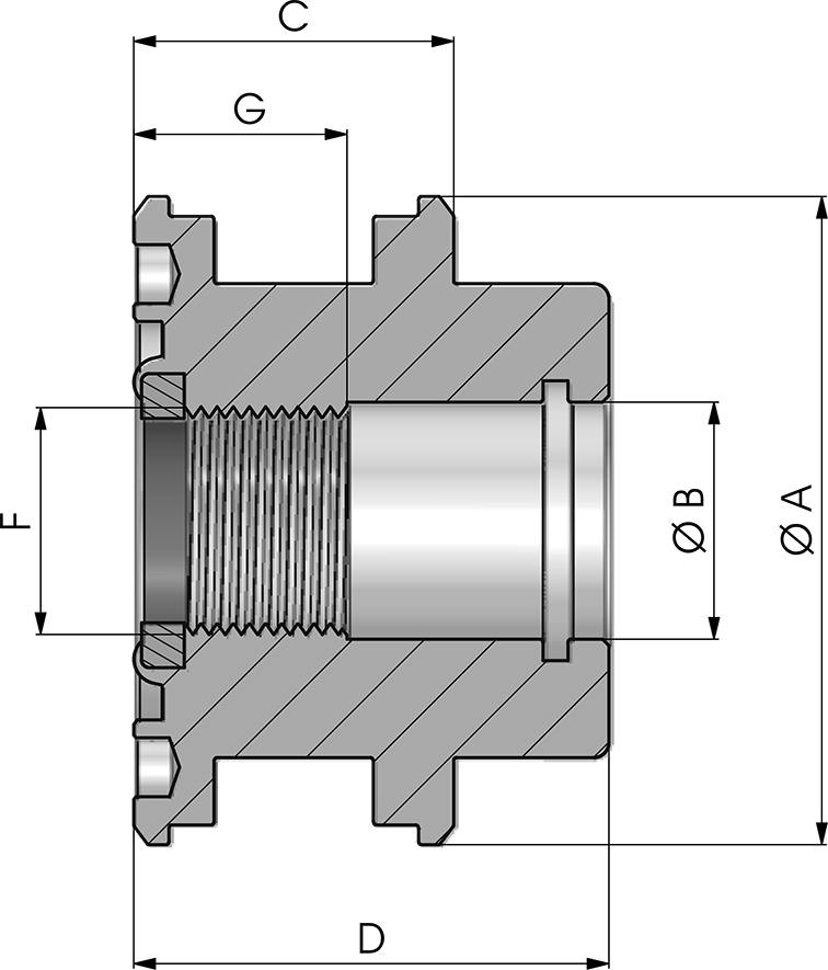 SELF-LOCKING CUSHIONING PISTON